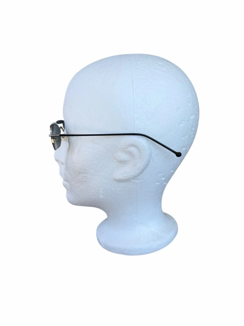 VTG l.a. Eyeworks Pine 405 Silver Black Low Profile Wire Sunglasses Artsy GUC